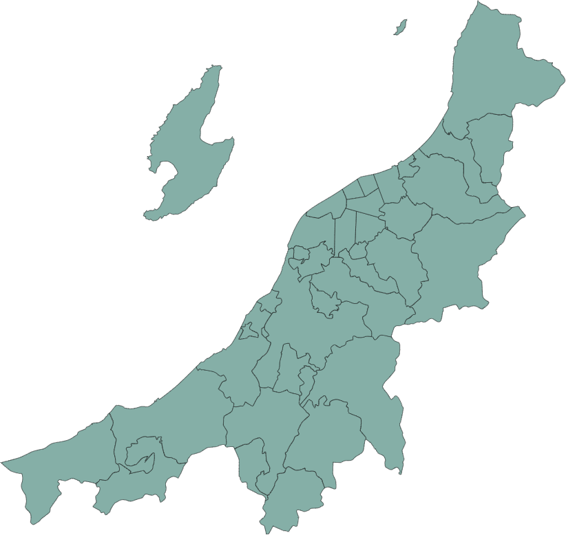 新潟県の地図